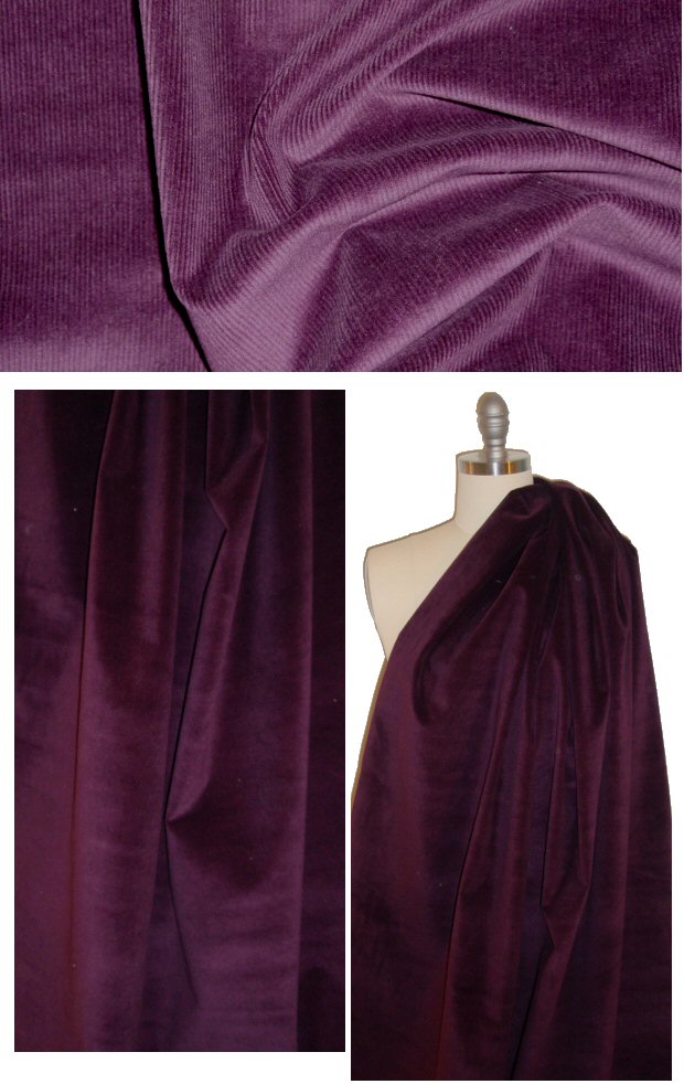 The0ry thin wale stretch corduroy - plum
