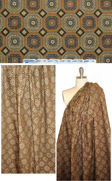 Ratti printed thin wale corduroy - octagon graphic