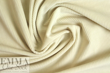 Italian wide wale stretch corduroy - vanilla
