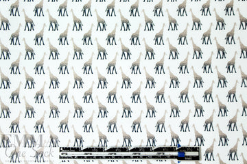 giraffe graphic cotton/spandex shirting