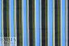 famous designer striped cotton stretch poplin - blue