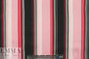 famous designer striped cotton stretch poplin - pink .875 yds