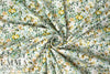 NY designer nostalgic floral cotton stretch twill