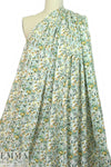 NY designer nostalgic floral cotton stretch twill