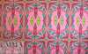 famous designer cotton stretch panel - pink southwest .5 yds