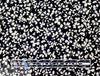 NY designer b/w floral stretch silk georgette 2.125 yd