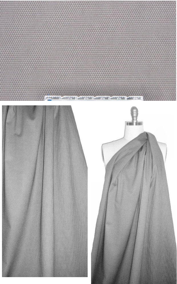 NY designer textured stretch cotton - graphite 1.5 yd