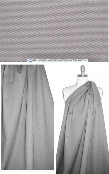 NY designer textured stretch cotton - graphite 1.5 yd
