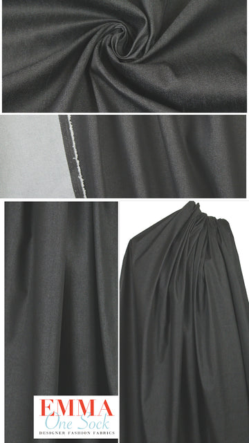 upscale lighter weight black stretch denim