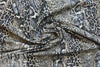 French animal print cotton stretch denim .5 yds