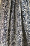 French animal print cotton stretch denim