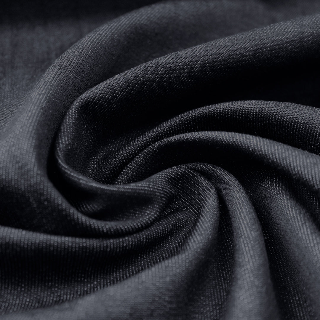 Italian cotton stretch denim - dark indigo .875 yds
