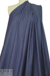 lightweight cotton blend stretch denim - dark blue 1 yard