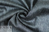 Italian dark denim linen/cotton stretch woven