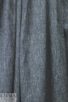 Italian dark denim linen/cotton stretch woven