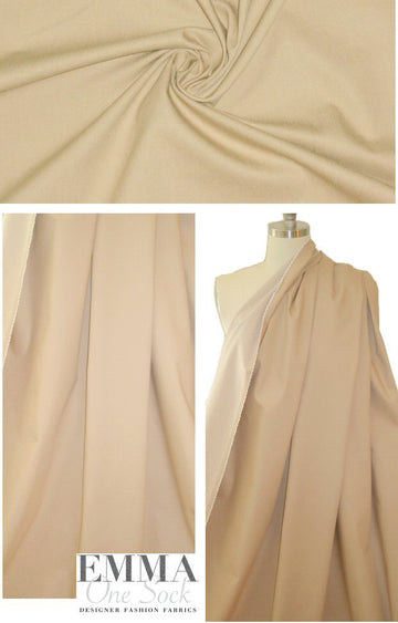 Italian stretch denim - tan 1.25 yd