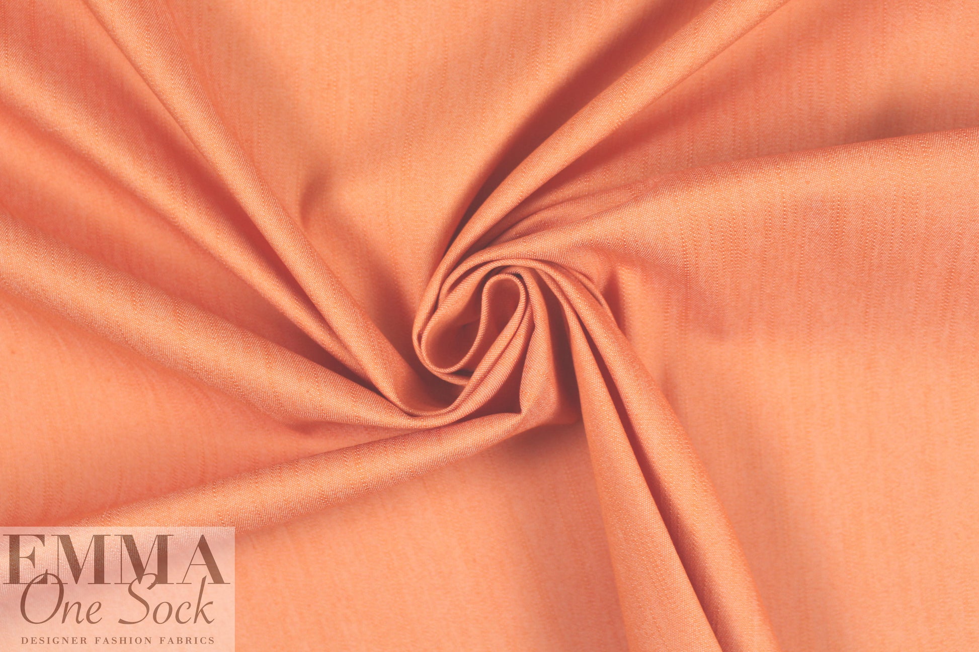 NY designer stretch cotton blend denim - papaya