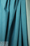NY designer stretch cotton denim - turquoise