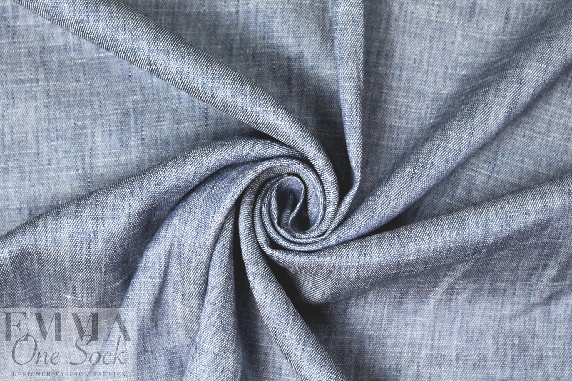 Italian linen/rayon stretch woven - denim