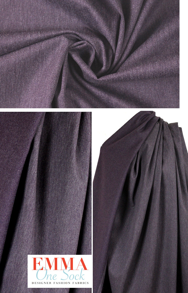 'casual chic' mulberry stretch denim .66 yds