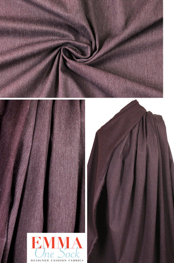 'casual chic' plum stretch denim 1.66 yds