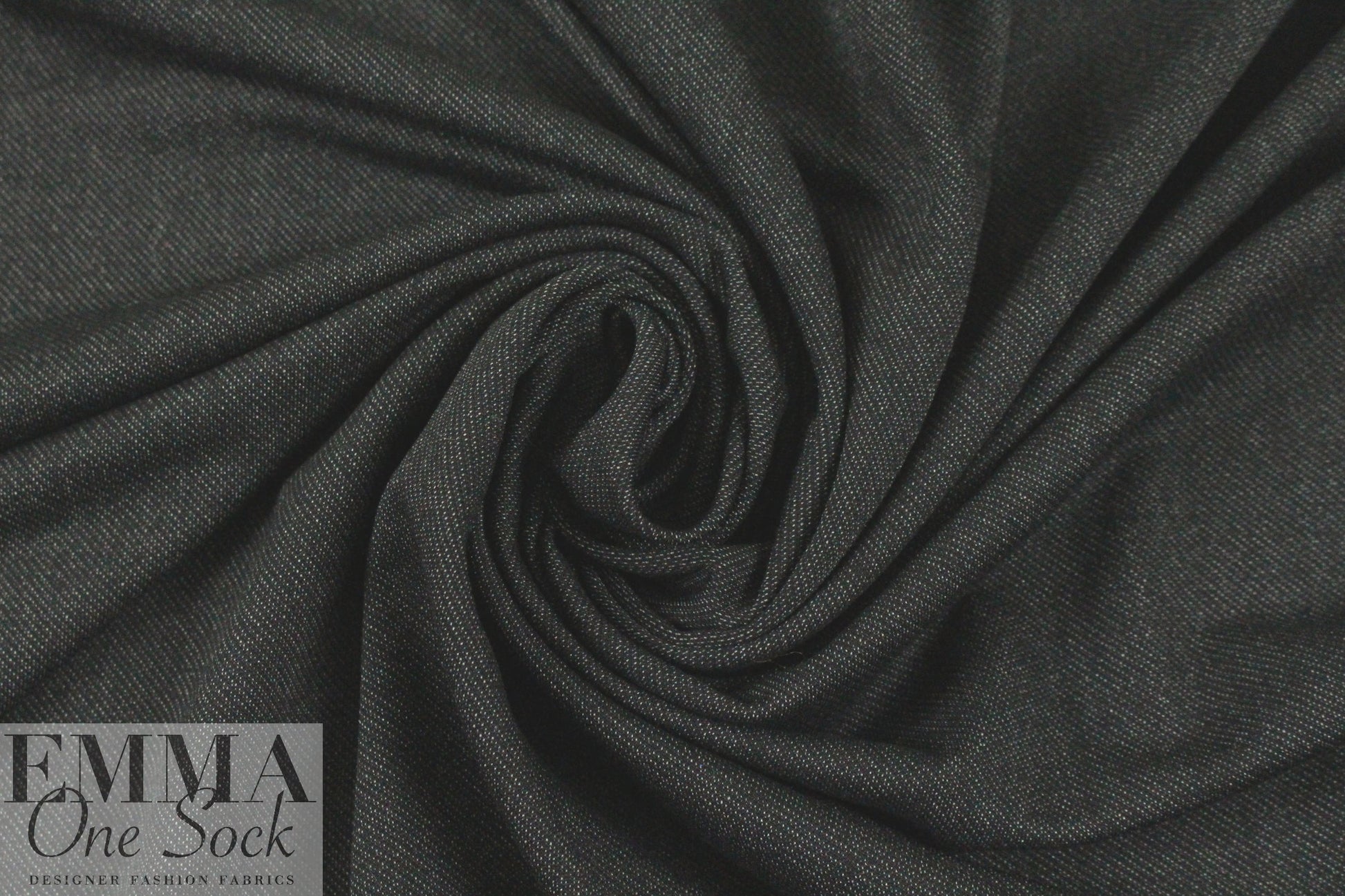 CA designer off-black denim 4-way stretch knit