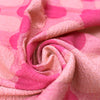Italian 'pink Malibu' dotted bengaline stretch jacquard 1.125 yds