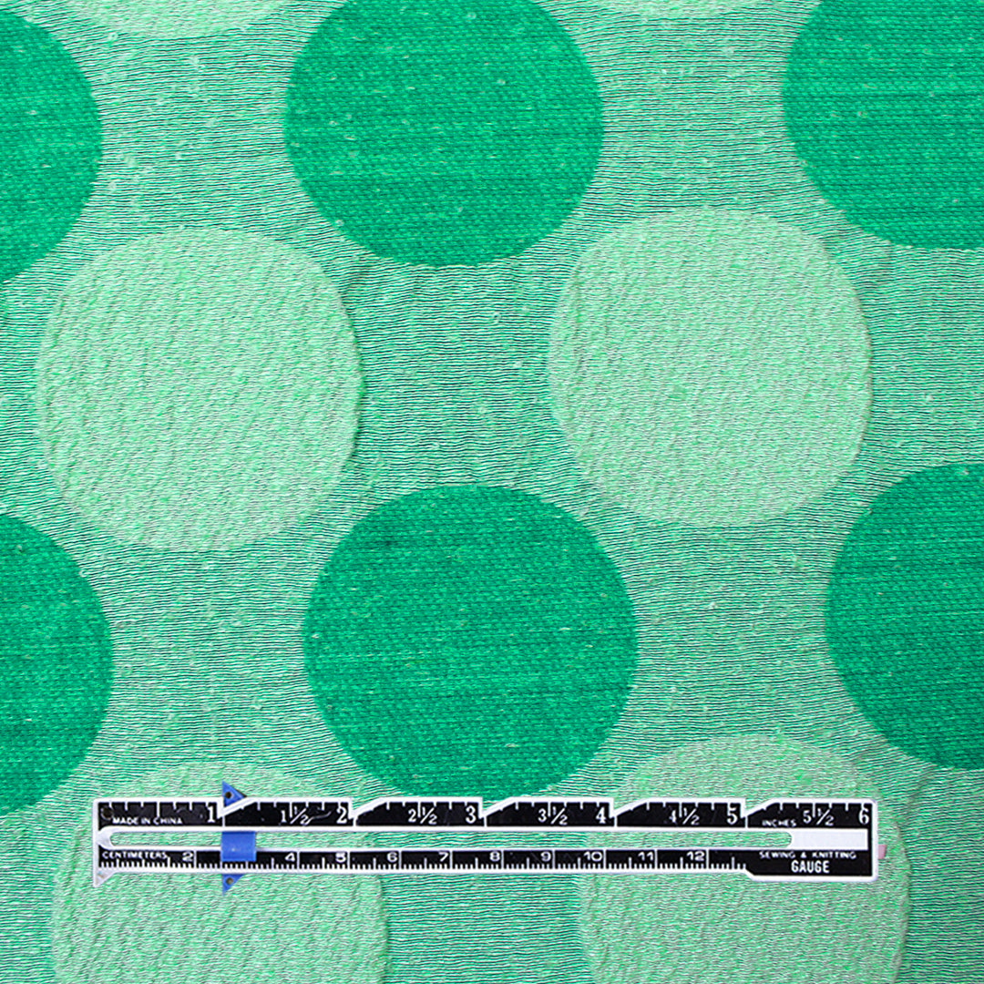 Italian 'green Malibu' dotted bengaline stretch jacquard 1.875 yds