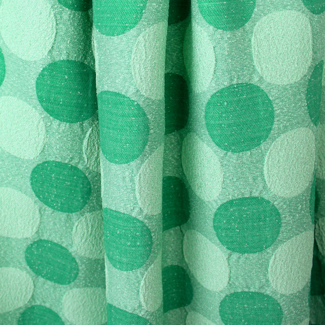 Italian 'green Malibu' dotted bengaline stretch jacquard 1.875 yds