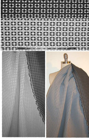 Italian reversible medallion graphic stretch suiting 1.66 yd