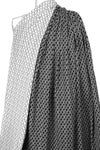 Japanese reversible stretch jacquard - b/w chain link