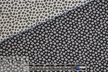 NY designer reversible stretch jacquard - black/white 1.625 yd