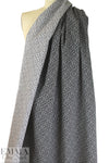 NY designer reversible stretch jacquard - black/white