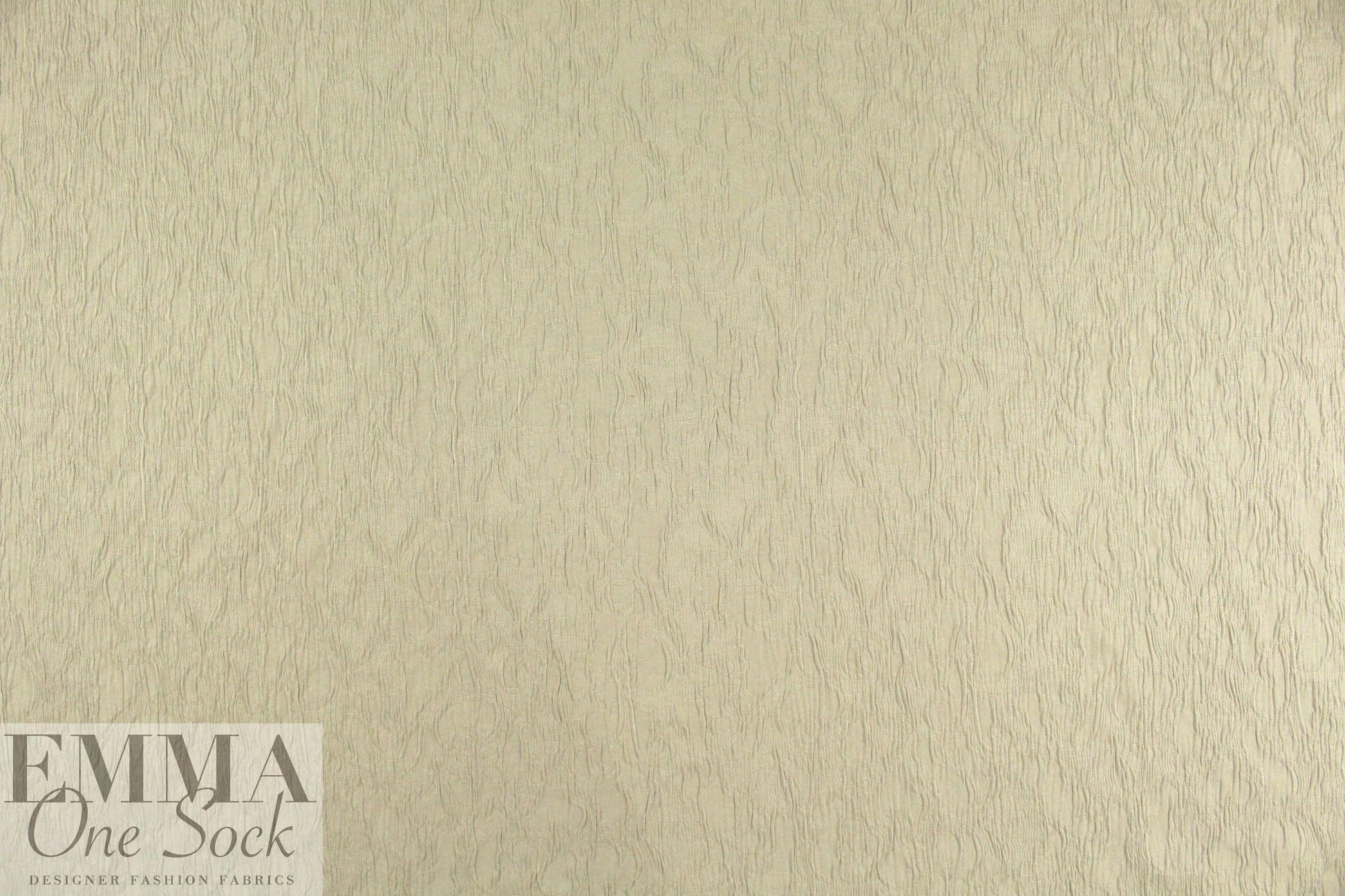 Italian textured scroll stretch jacquard - khaki .75 yds
