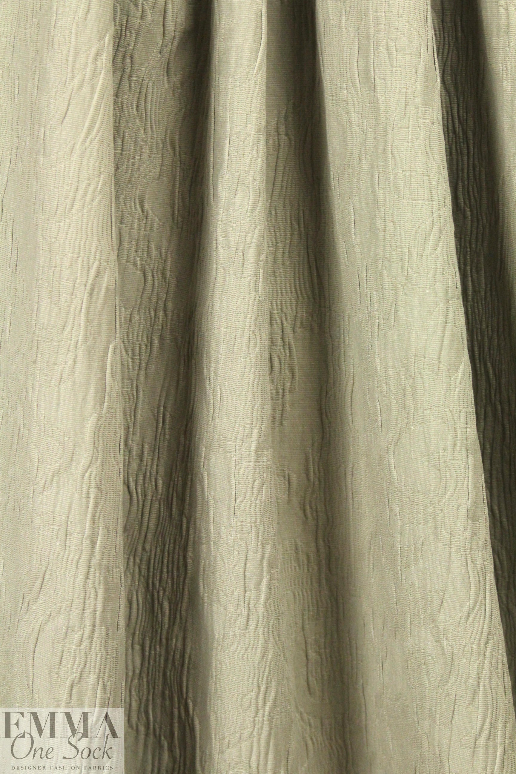 Italian textured scroll stretch jacquard - khaki