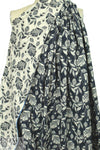 Rag & B0ne cotton stretch 'deco leaf' reversible jacquard