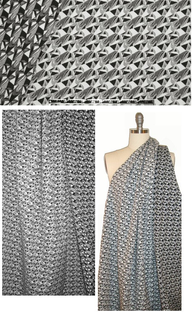 Marna R0 reversible stretch jacquard graphic 1.875 yd