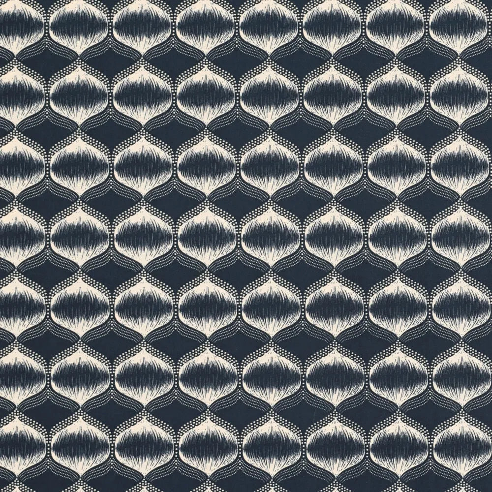 'art deco lantern' drapey stretch jersey