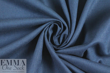 linen/rayon stretch woven - denimy blue 1.375 yds