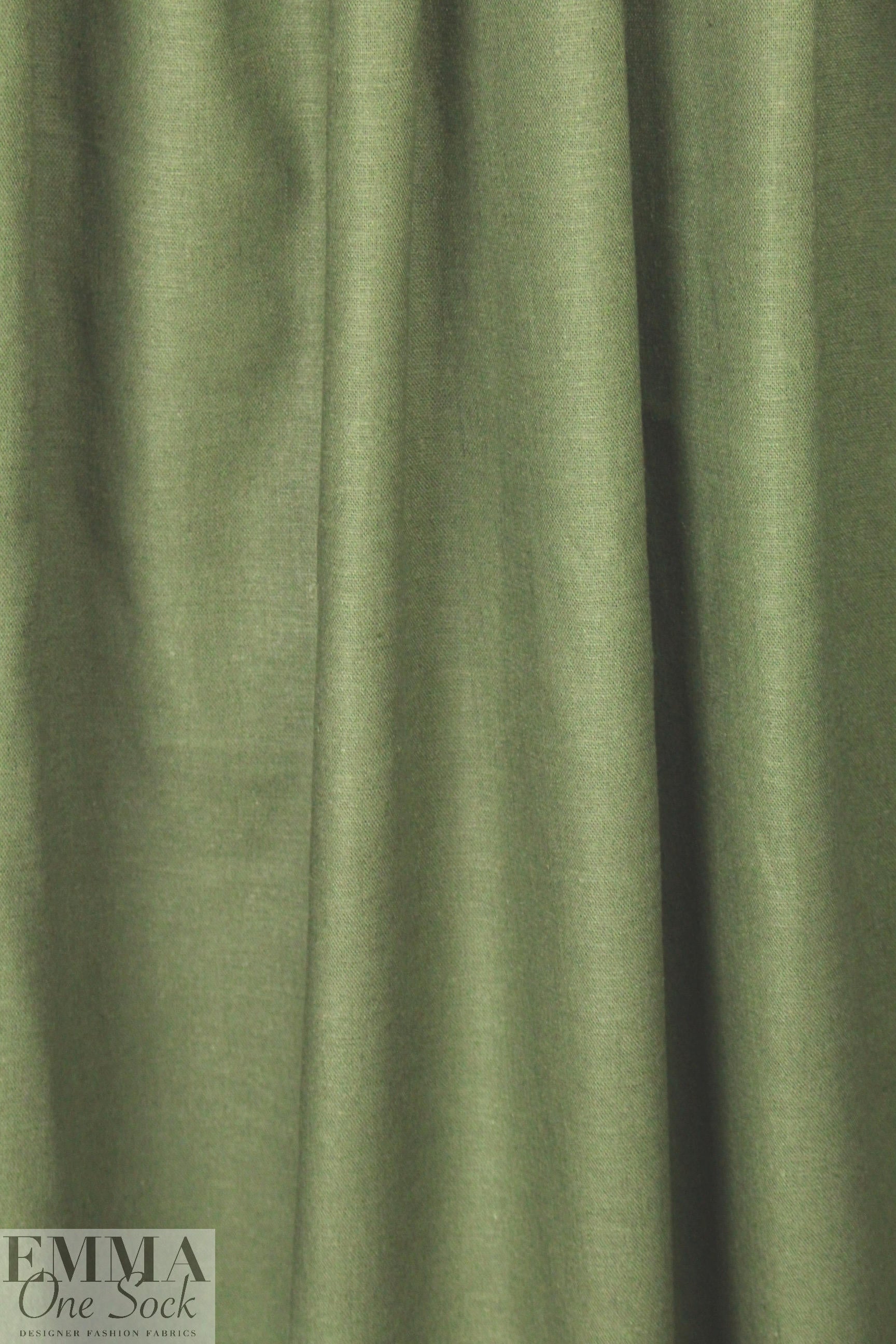 linen/rayon stretch woven - loden green 2 yds