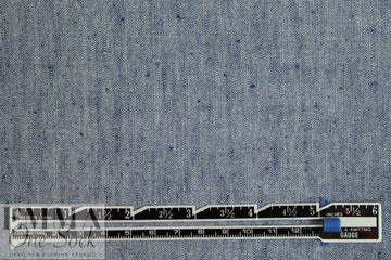 European linen/rayon stretch woven - indigo heather .9 yds