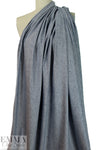 European linen/rayon stretch woven - indigo heather .9 yds