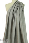 European linen/rayon stretch woven - mushroom heather