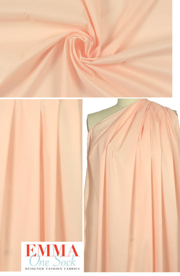 stretch woven lining - light peach
