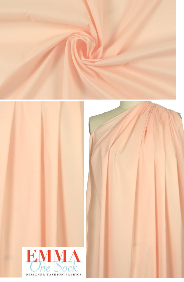 stretch woven lining - light peach 1 yard