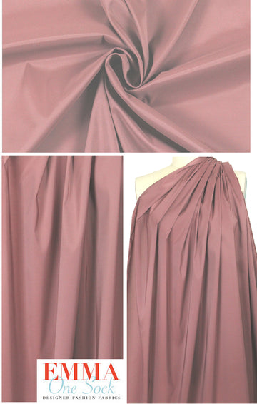stretch woven lining - rosewood