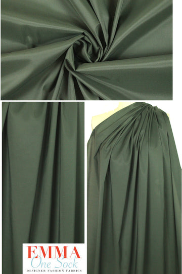 stretch woven lining - tarragon 3 yd