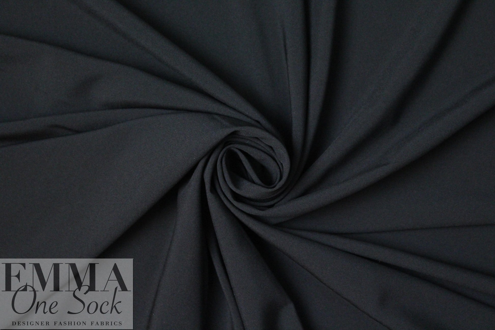 stretch woven lining - black 1.375 yds