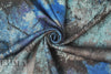 NY designer midnight abstract overprinted novelty stretch