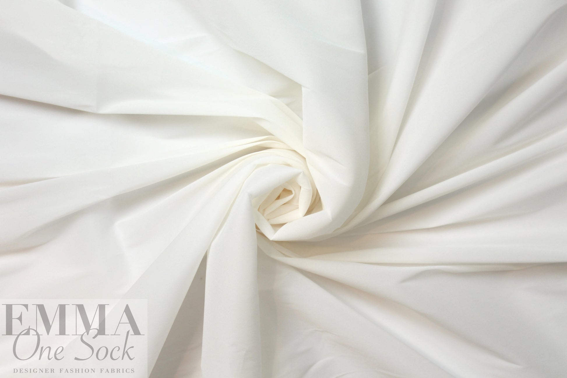 Italian poly/silk/elastane stretch organza - ivory